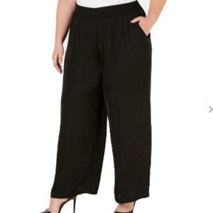Alfani Flow Plus Wide Leg Black Pant NWT